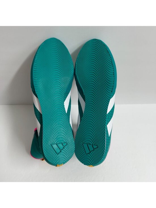 NEW Adidas Box Hog 4 Boxing Shoes JR5382 Size 9 Pure Teal main image 4